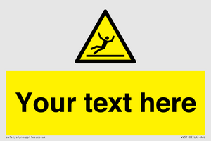 Custom Figure Slipping Sign